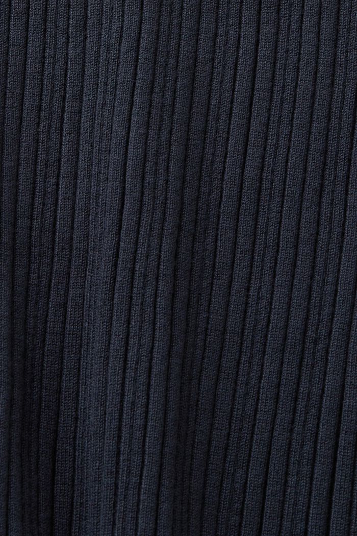 Falda midi de punto acanalado, PETROL BLUE, detail image number 5