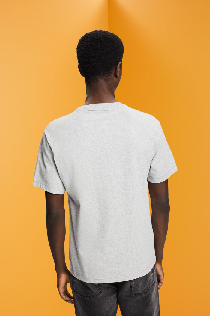 Camiseta de algodón con estampado de delfín, LIGHT GREY, detail image number 3