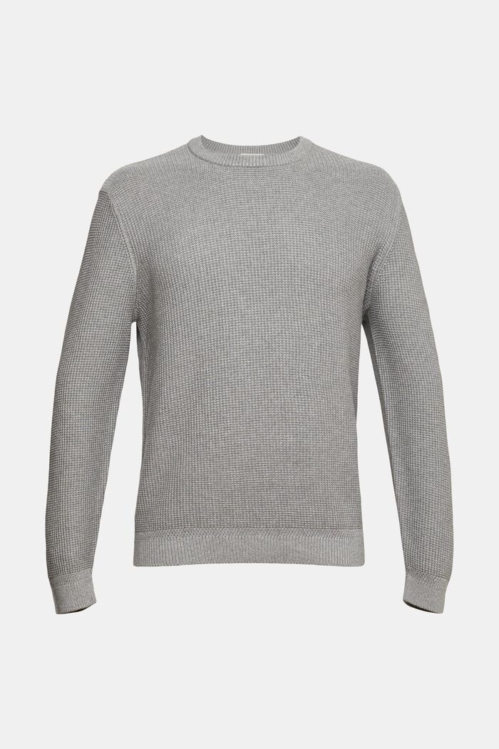 Suéter en 100% algodón, MEDIUM GREY, overview