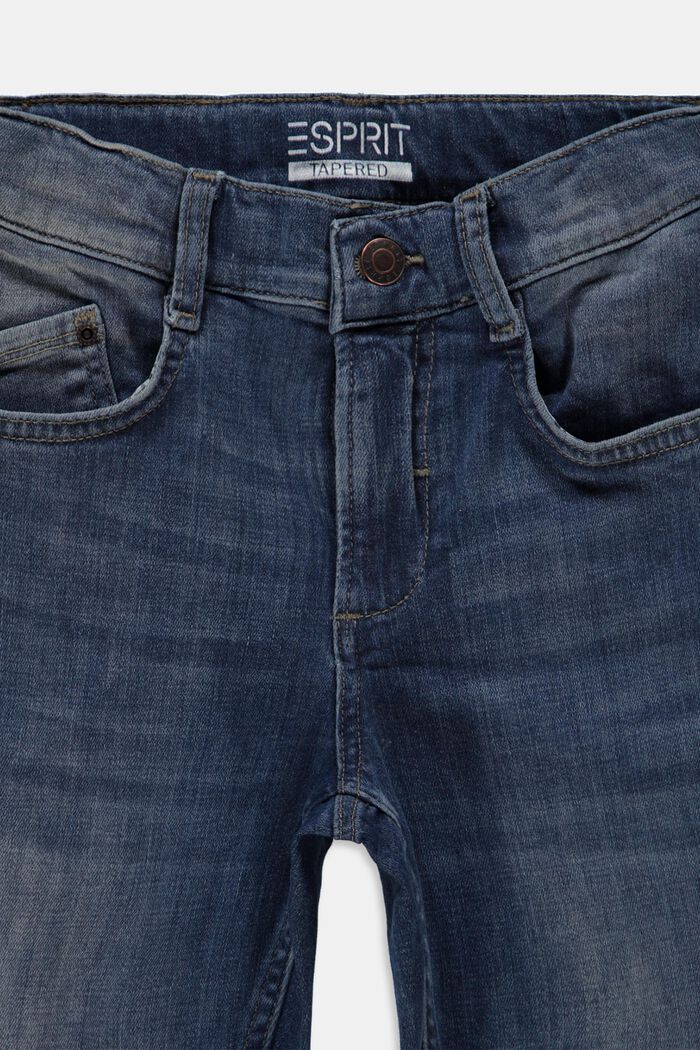Vaqueros elásticos con efecto de lavado y cintura ajustable, BLUE MEDIUM WASHED, detail image number 2