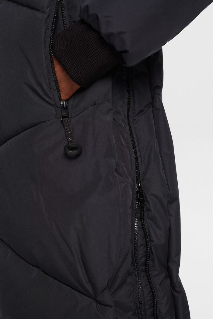 Abrigo acolchado con capucha, BLACK, detail image number 2