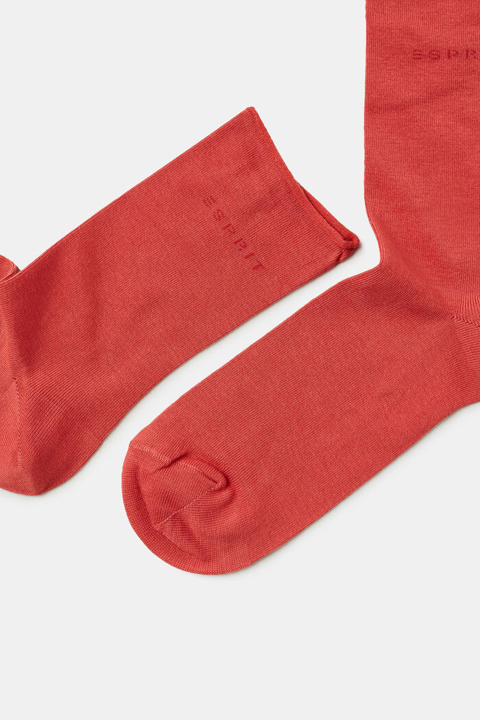 Pack de 2 pares de calcetines de punto grueso, ORANGE RED, detail image number 1
