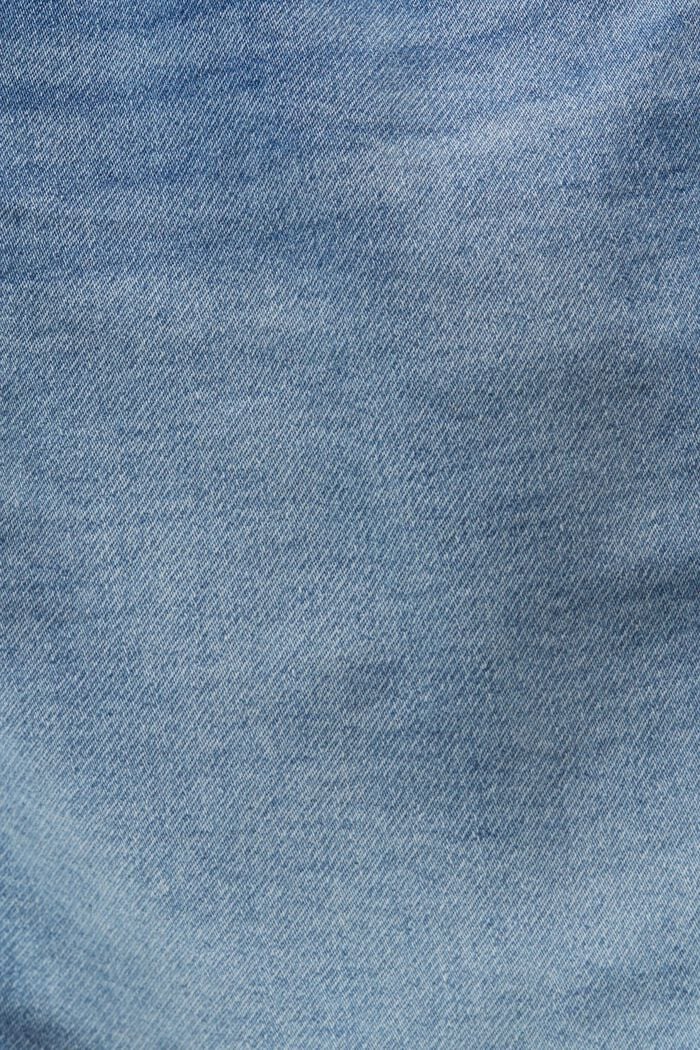 Shorts vaqueros confeccionados en una mezcla de algodón ecológico, BLUE LIGHT WASHED, detail image number 6
