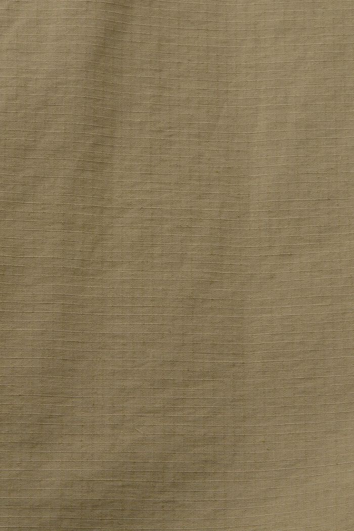 Camisa estilo militar, mezcla de algodón, KHAKI GREEN, detail image number 5