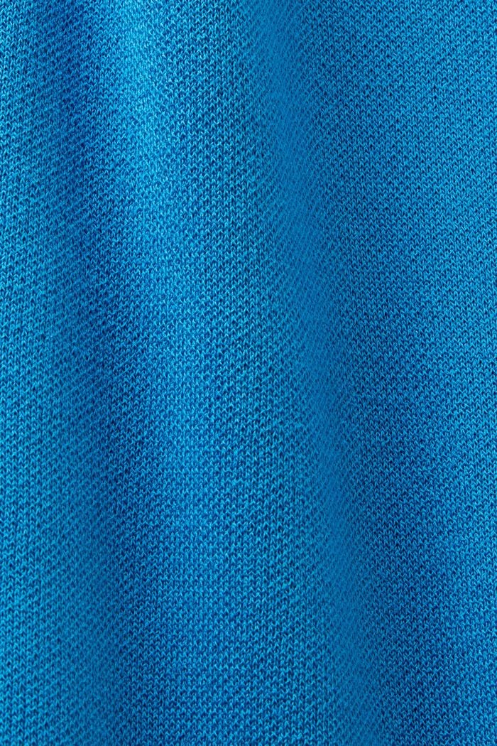 Minivestido estilo camiseta plisado, BLUE, detail image number 5