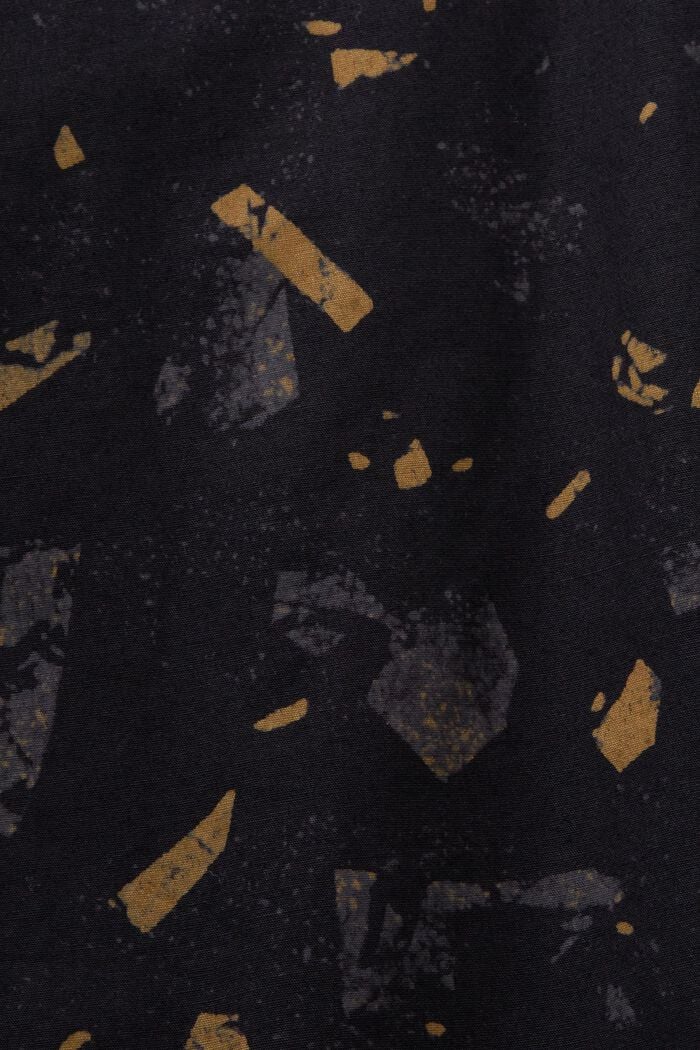 Camisa estampada de algodón, BLACK, detail image number 5
