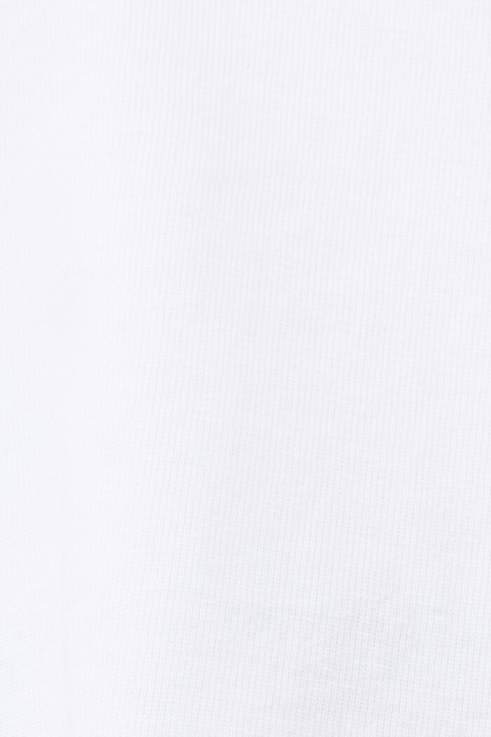 Camiseta estampada de algodón, WHITE, detail image number 4