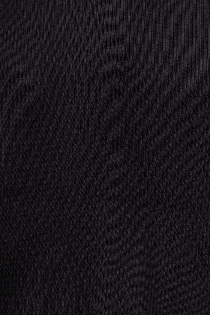 Camiseta de tirantes con cuello halter y capas, BLACK, detail image number 5