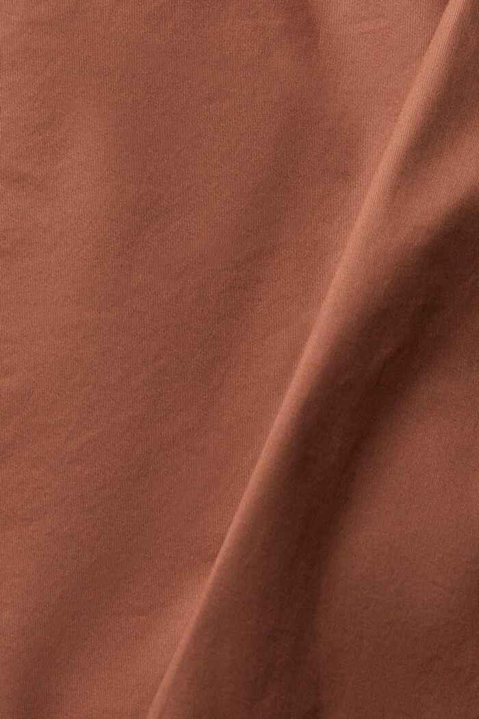 Pantalón corto en mezcla de algodón, RUST BROWN, detail image number 1
