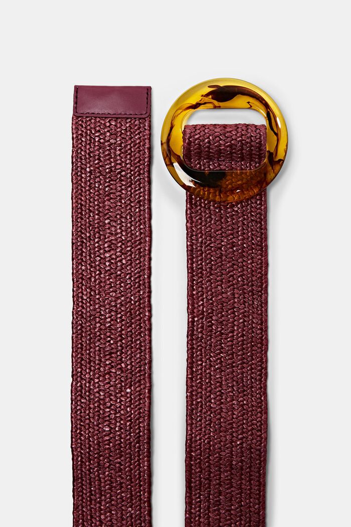 Cinturón de tejido, BORDEAUX RED, detail image number 1