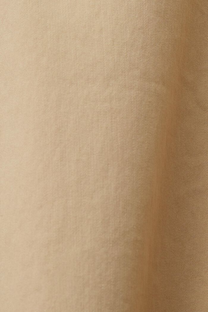 Pantalón corto sin cierre en popelina de algodón, SAND, detail image number 6