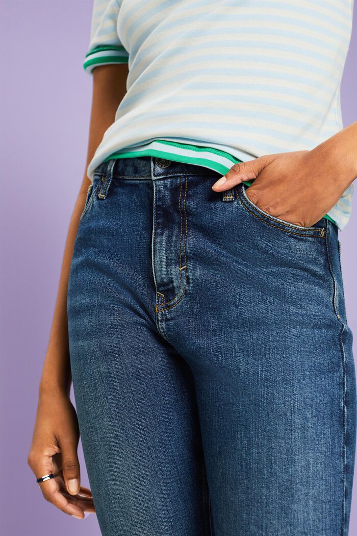 Jeans high rise retro slim fit, BLUE MEDIUM WASHED, detail image number 4
