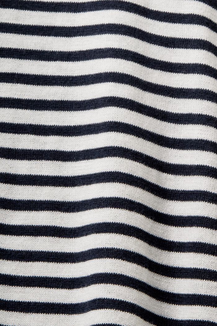 Jersey de algodón a rayas, NAVY, detail image number 5