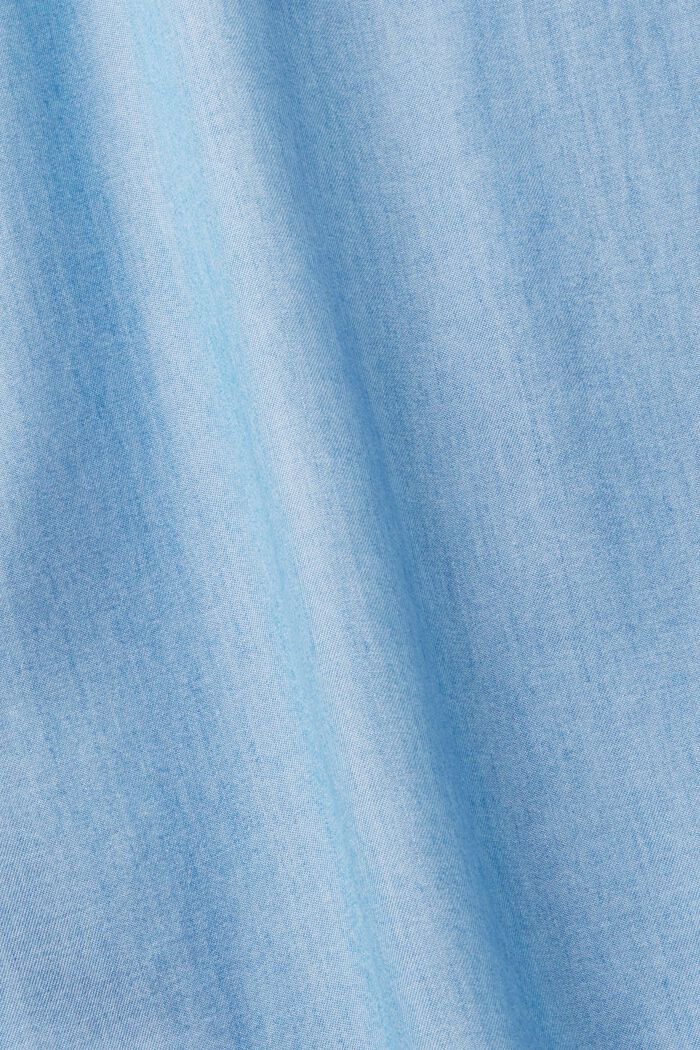 Vestido túnica en tejido vaquero sintético, BLUE MEDIUM WASHED, detail image number 5