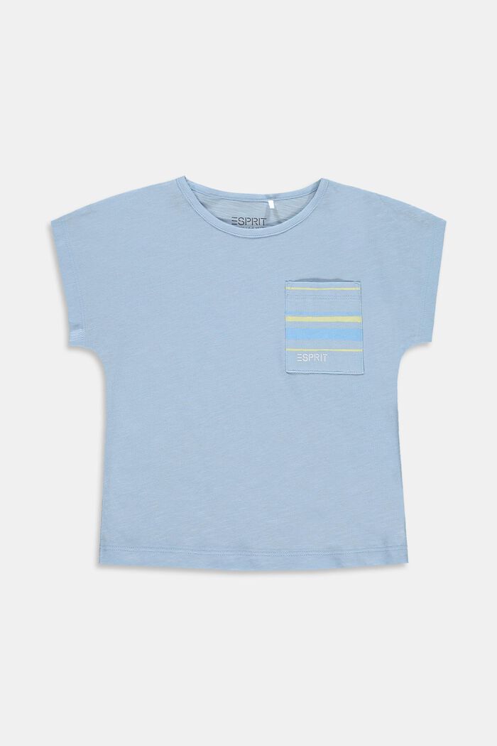 Camiseta con bolsillo en el pecho, 100% algodón, BLUE LAVENDER, detail image number 0