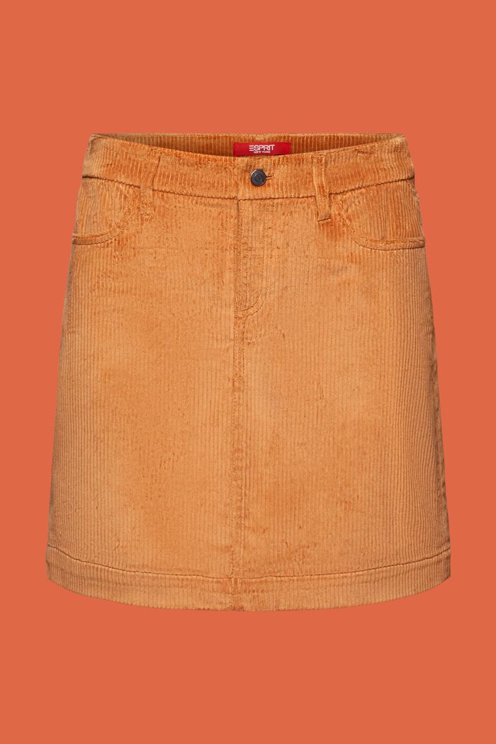 Minifalda de pana, CARAMEL, detail image number 5
