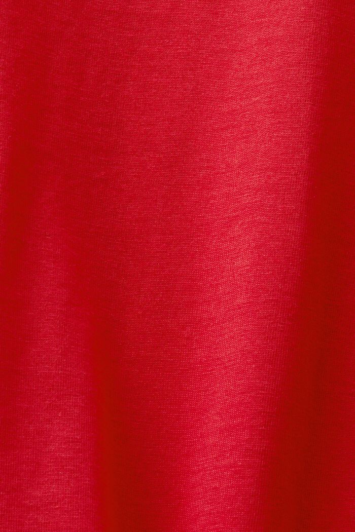 Camiseta con cuello redondo, DARK RED, detail image number 6