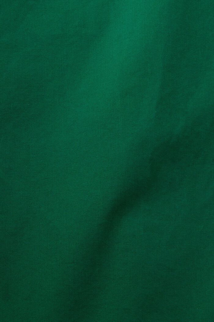 Camisa en popelina de algodón, DARK GREEN, detail image number 4