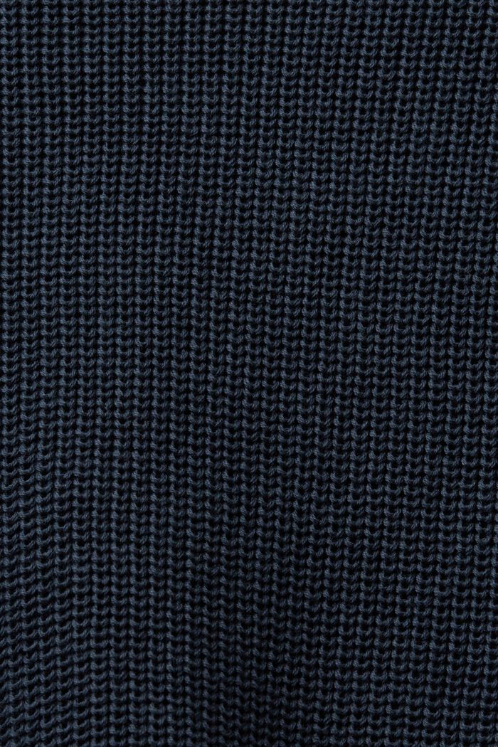 Jersey de punto con cuello de polo, 100% algodón, PETROL BLUE, detail image number 6