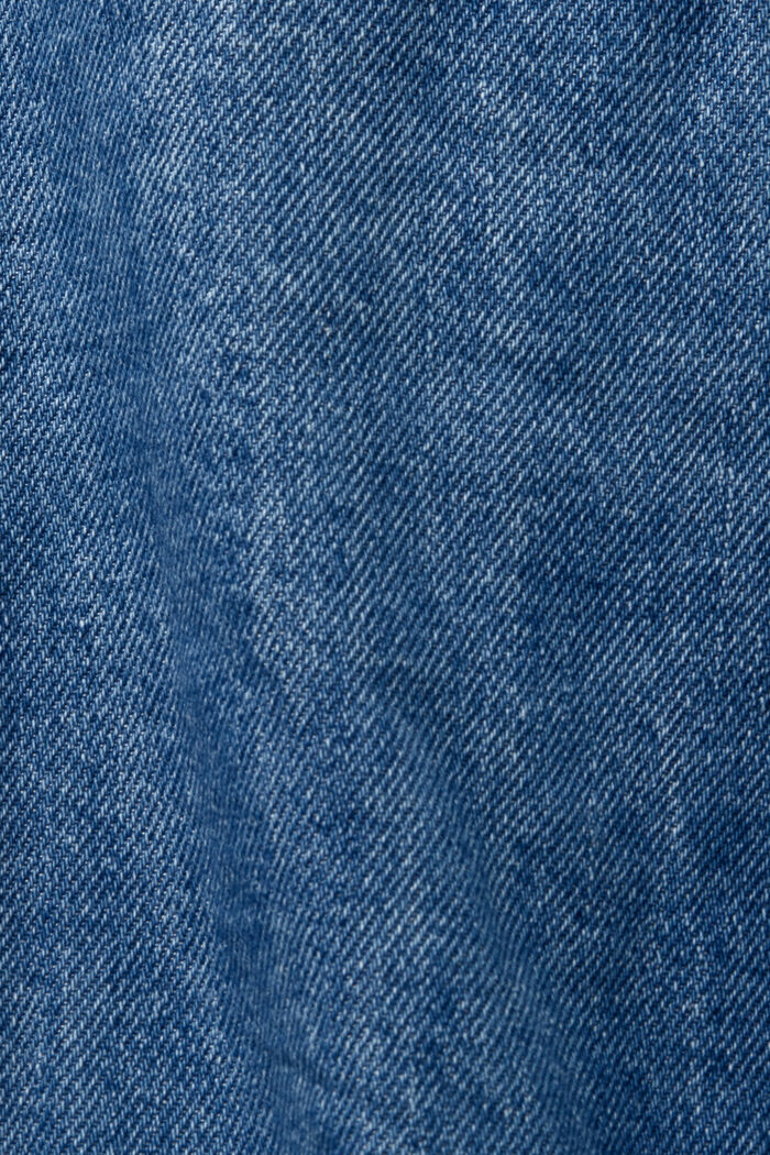 Chaqueta ligera de tejido vaquero con mangas cortas, BLUE MEDIUM WASHED, detail image number 5