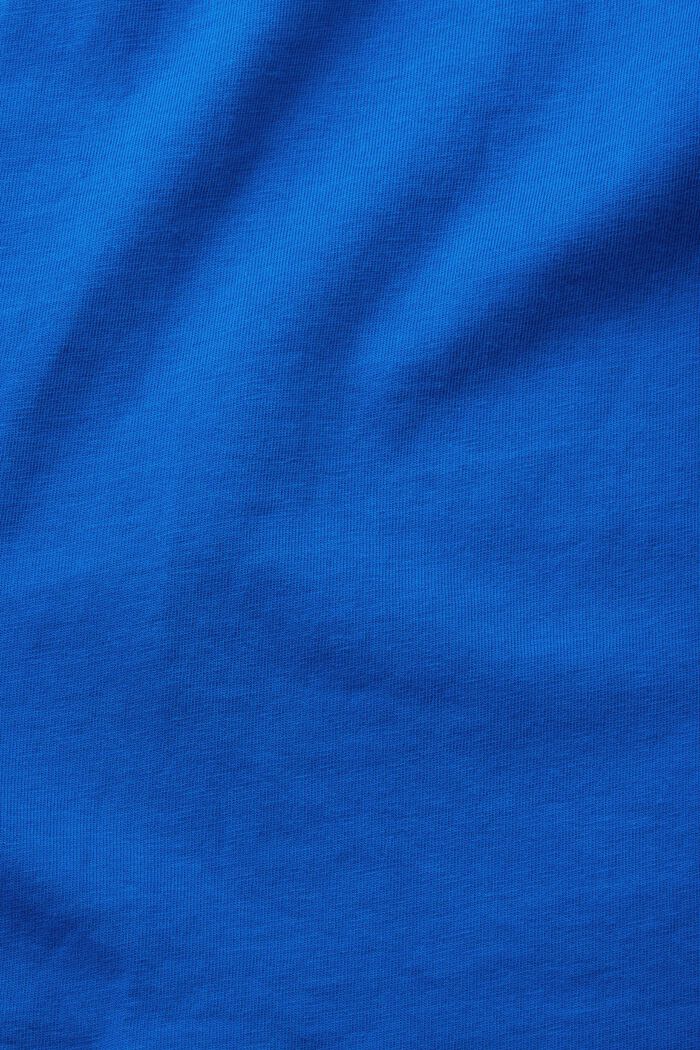 Camiseta de algodón con cuello redondo, BLUE, detail image number 5