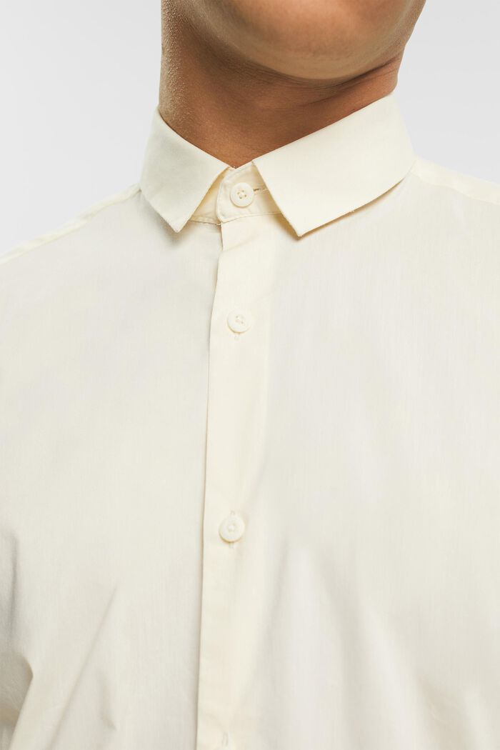Camisa de corte ajustado, OFF WHITE, detail image number 0
