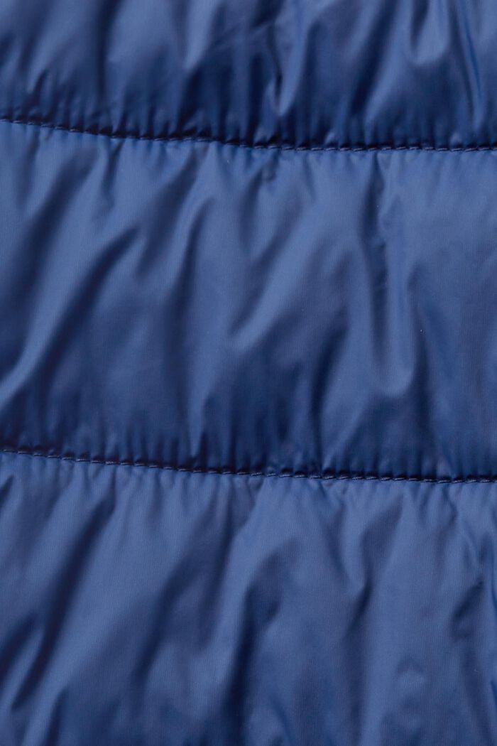 Abrigo acolchado con cuello alto, PETROL BLUE, detail image number 4