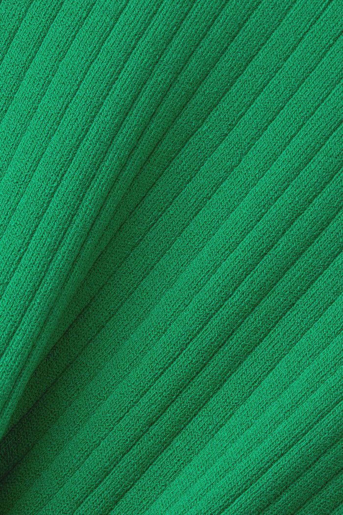 Jersey de cuello redondo con bloques de color, EMERALD GREEN, detail image number 5