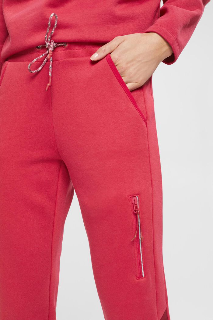 Pantalones de felpa con bolsillo en la pierna, CHERRY RED, detail image number 4