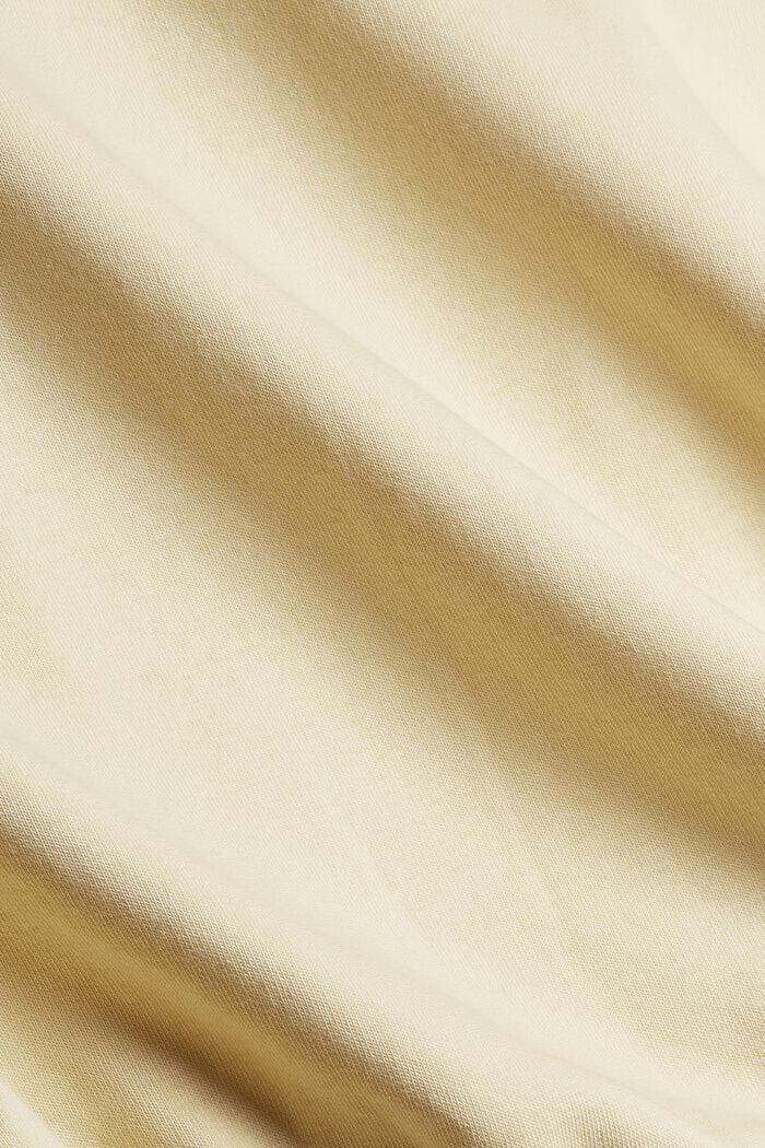 Sudadera bordada en una mezcla de algodón ecológico, PASTEL YELLOW, detail image number 4