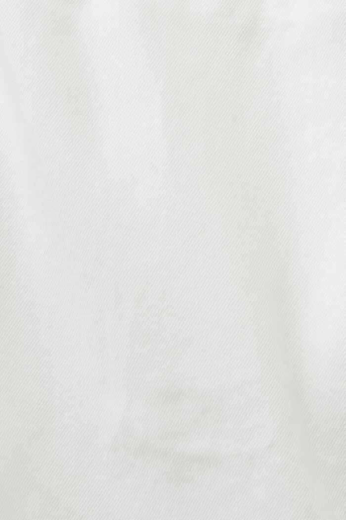 Shorts de sarga, mezcla de algodón, WHITE, detail image number 5