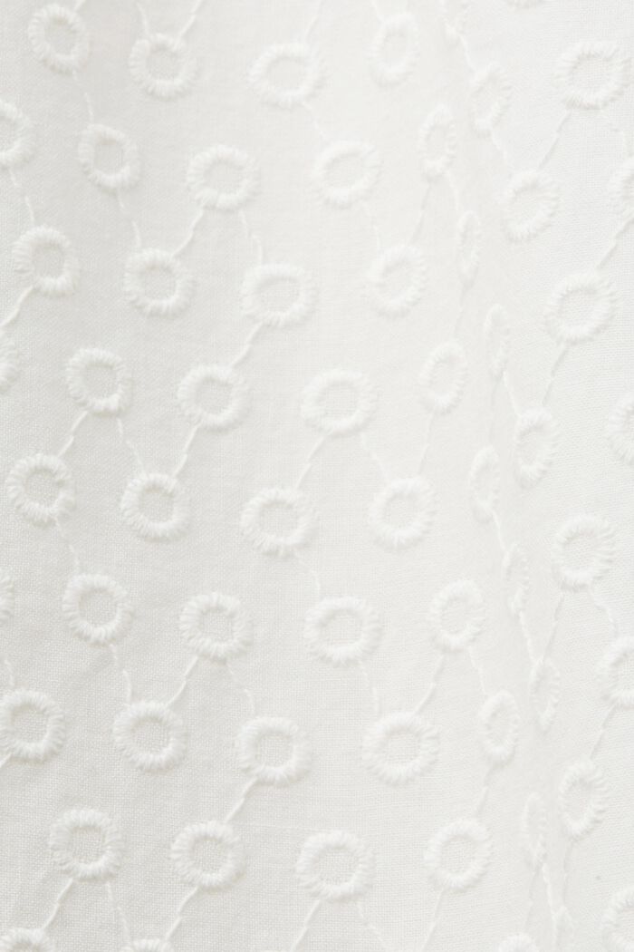 Pantalón bordado, 100 % algodón, WHITE, detail image number 6