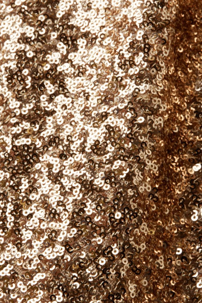 Maxivestido de lentejuelas, GOLD, detail image number 6