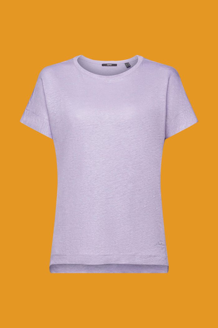 Camiseta de lino, LAVENDER, detail image number 7