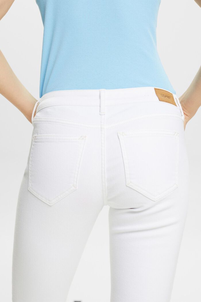 Jeans Mid Capri, WHITE, detail image number 4