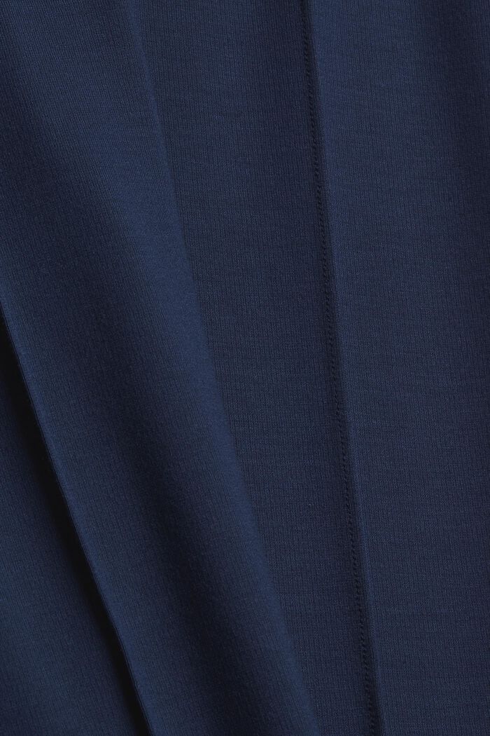 Reciclado: Pantalón tobillero en jersey de punto, NAVY, detail image number 4