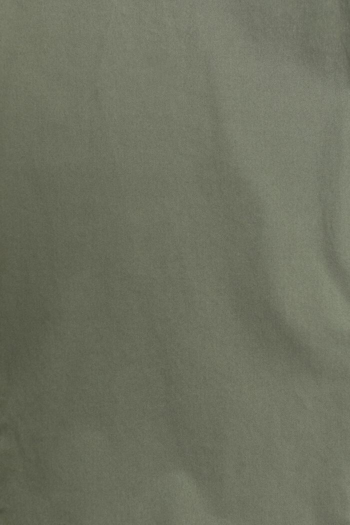 Pantalones chinos ligeros con cordón, OLIVE, detail image number 1
