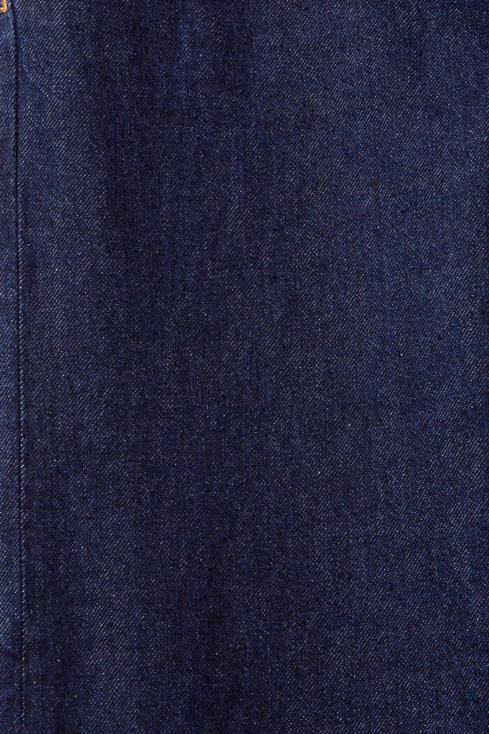 Vaqueros de pernera recta y tiro alto, BLUE RINSE, detail image number 5