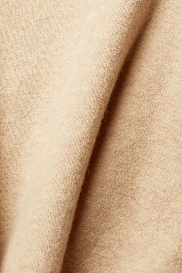 Jersey a rayas en mezcla de lana, NEW CREAM BEIGE, detail image number 5