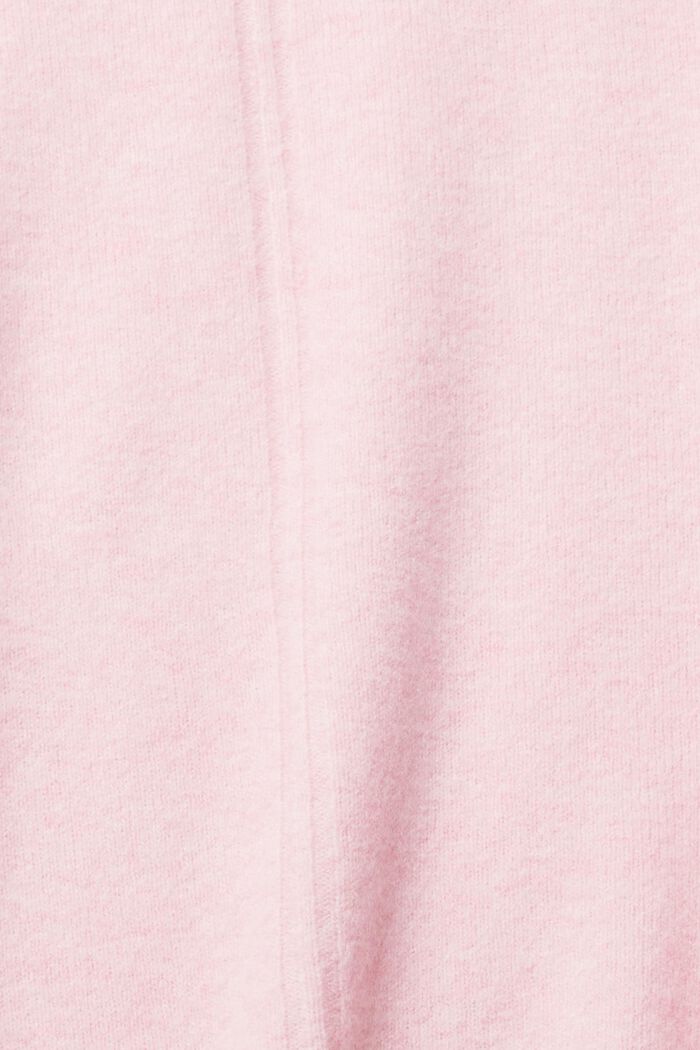 Con lana: jersey suave con cuello alto, LIGHT PINK, detail image number 1