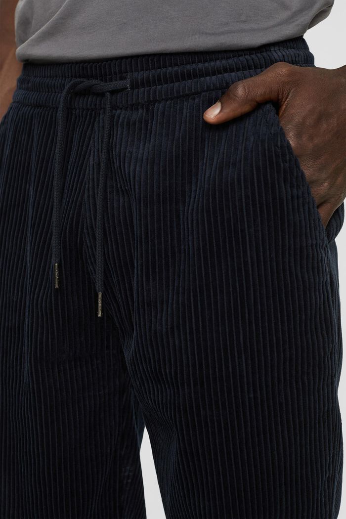Pantalón de pana de estilo deportivo, BLACK, detail image number 2