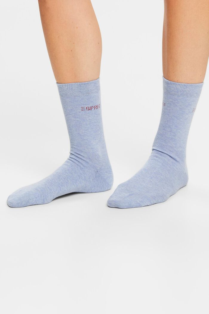 Pack de 2 pares de calcetines de punto, en algodón ecológico, JEANS, detail image number 1