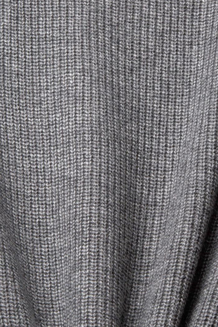 Jersey sin mangas en mezcla de lana, MEDIUM GREY, detail image number 4