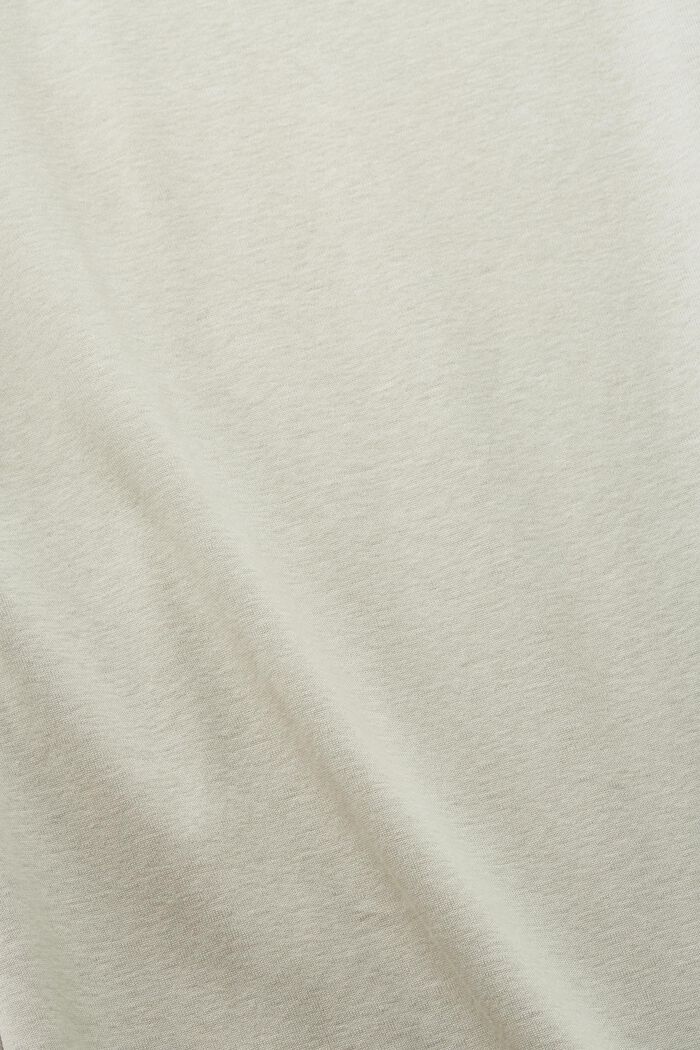 Camiseta con puños remangables en algodón ecológico, DUSTY GREEN, detail image number 6
