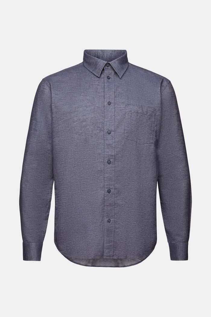 Camisa jaspeada, 100 % algodón, NAVY, detail image number 6