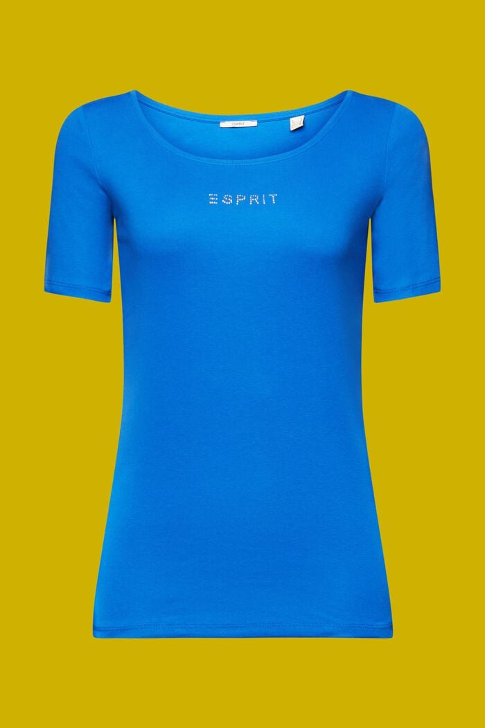 Camiseta de jersey con logotipo brillante, BRIGHT BLUE, detail image number 6