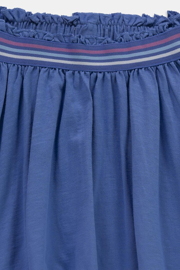 Falda midi con cintura a rayas, BLUE, detail image number 2