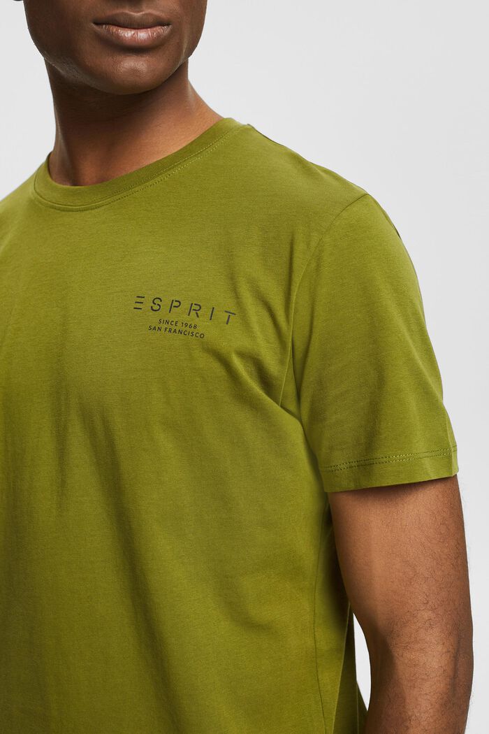 Camiseta de jersey con logotipo estampado, LEAF GREEN, detail image number 0