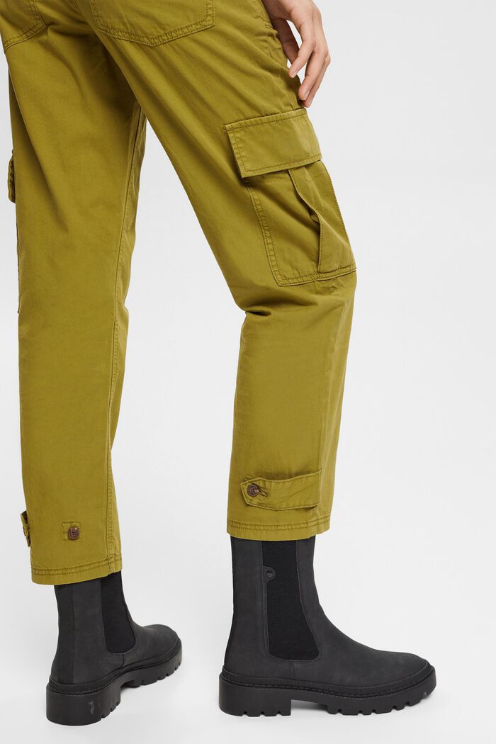 Pantalones cargo de talle alto, OLIVE, detail image number 3