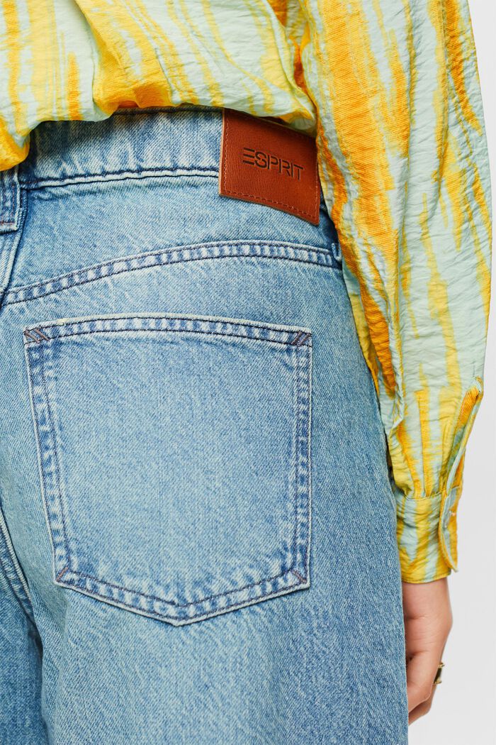 Jeans holgados con cintura alta y estilo retro, BLUE LIGHT WASHED, detail image number 3